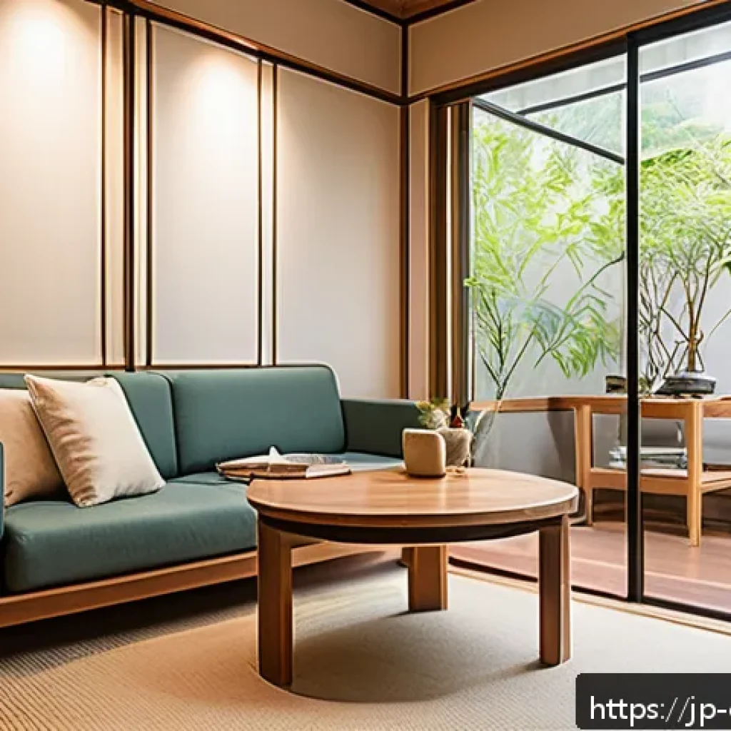 상담심리사 업무 중 나타나는 문제 사례 - A modern Japanese counseling room with a calm, warm atmosphere, featuring a female psychologist in p...