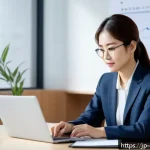상담심리사 연봉 협상에서 유리한 팁 - A professional Japanese counseling psychologist in a modern office setting, dressed in neat business...